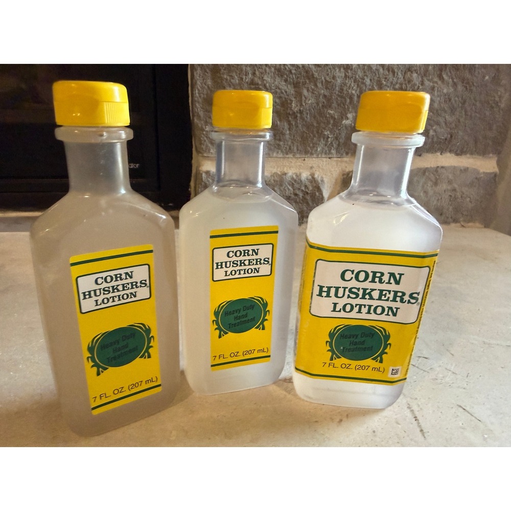 3 Pack Corn Huskers Lotion Heavy Duty Hand Treatment‎ Oil-Free 7 fl oz Each NEW